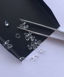 7x5mm Natural White Topaz Pear Cut Gemstone