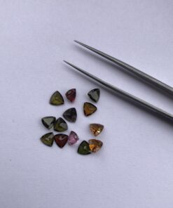 4mm multi tourmaline trillion cut