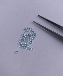 2.25mm sky blue topaz round cut