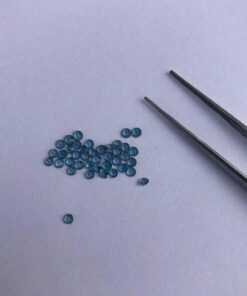 2.5mm london blue topaz round cut