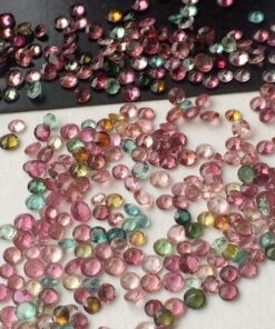 2.5mm multi tourmaline round cut