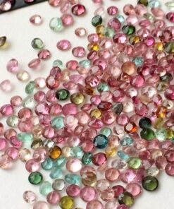 2.75mm multi tourmaline round cut