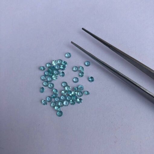 2.75mm blue apatite round cut