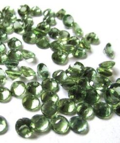 2mm green apatite round cut