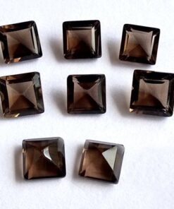 2mm smoky quartz princess cut