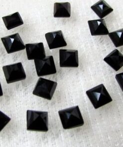3mm black onyx princess cut