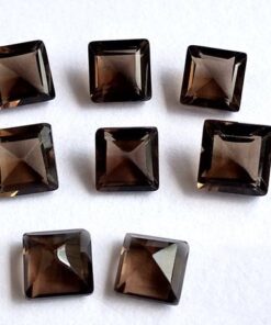 3mm smoky quartz princess cut