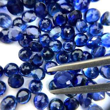 3mm blue sapphire round cut