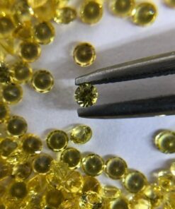 3mm yellow sapphire round cut