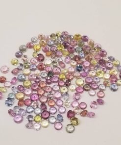 4mm multi sapphire round cut