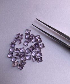 4mm amethyst square cut