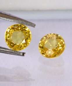 5mm yellow sapphire round cut