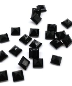 5mm black onyx square cut