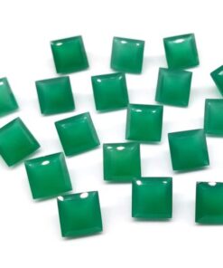 5mm green onyx square cut