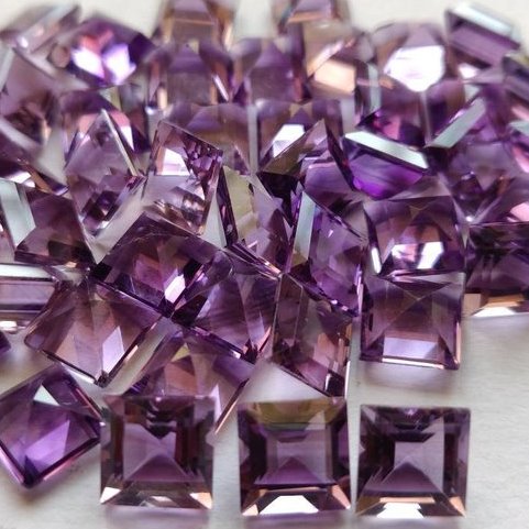 5mm Natural Amethyst Princess Cut Gemstone | Get FREE SHIPPING