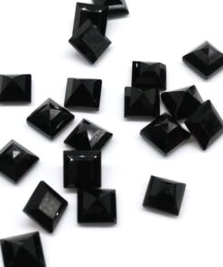 5mm black onyx princess cut