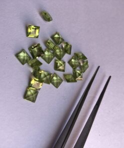 5mm peridot square cut