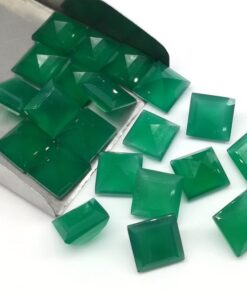 6mm green onyx square cut