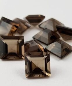 6mm smoky quartz princess cut