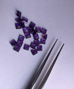 6mm african amethyst square cut