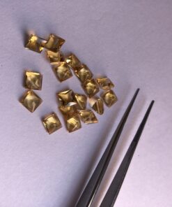 6mm citrine princess cut