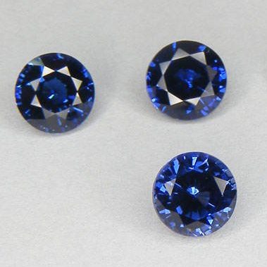 6mm blue sapphire round cut