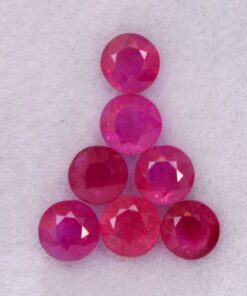 6mm burma ruby round cut