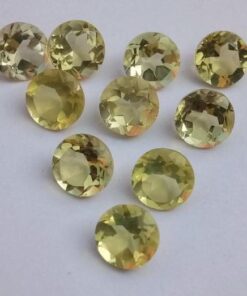 6mm lemon quartz round cut