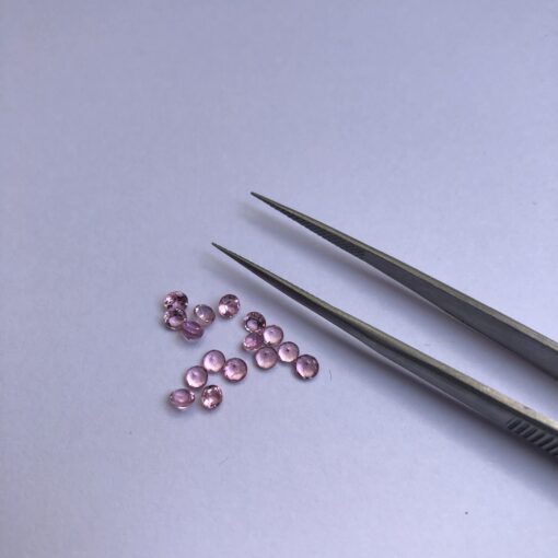 2.5mm pink tourmaline round cut