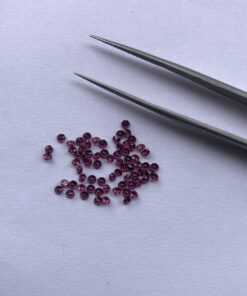 2.75mm rhodolite garnet round cut