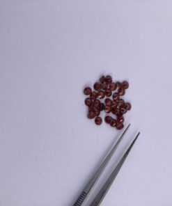 2.25mm red garnet round cut