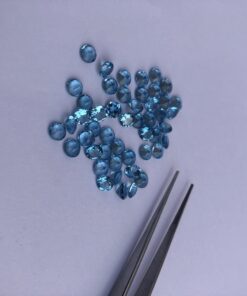 2.75mm swiss blue topaz round cut