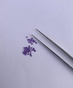 2.25mm african amethyst round cut