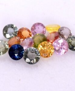 6mm multi sapphire round cut