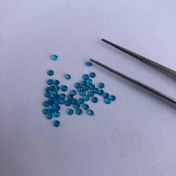 2mm neon apatite round cut 2mm neon apatite round cut