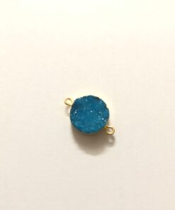 10mm blue druzy round