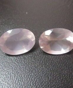 12x10mm Natural Rose Quartz Faceted Oval Cut Gemstone