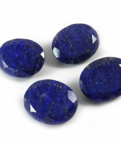 12x10mm Natural Lapis Lazuli Faceted Oval Cut Gemstone