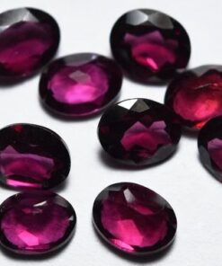 12x10mm Natural Rhodolite Garnet Faceted Oval Cut Gemstone