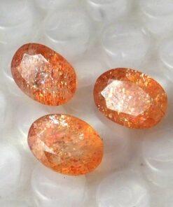 12x10mm Natural Sunstone Oval Faceted Cut Gemstone