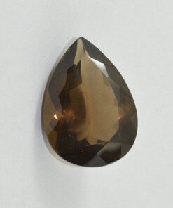12x10mm Natural Smoky Quartz Faceted Pear Cut Gemstone