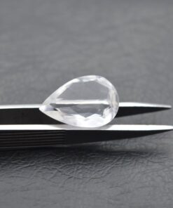12x10mm Natural White Topaz Faceted Pear Cut Gemstone