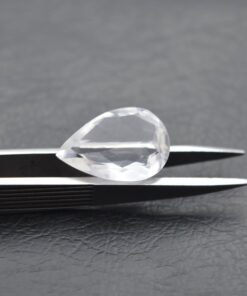 12x10mm Natural Crystal Quartz Faceted Pear Cut Gemstone