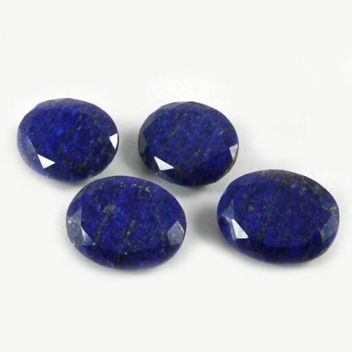 14x10mm Natural Lapis Lazuli Faceted Oval Cut Gemstone