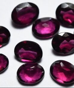 14x10mm Natural Rhodolite Garnet Faceted Oval Cut Gemstone