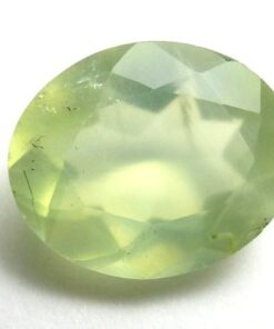 14x10mm Natural Prehnite Faceted Oval Cut Gemstone