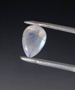 14x10mm Natural Rainbow Moonstone Faceted Pear Cut Gemstone
