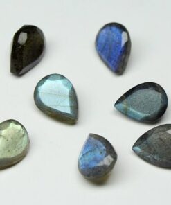 14x10mm Natural Labradorite Faceted Pear Cut Gemstone