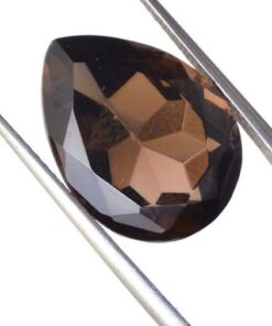 14x10mm Natural Smoky Quartz Faceted Pear Cut Gemstone