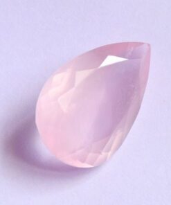 14x10mm Natural Rose Quartz Faceted Pear Cut Gemstone